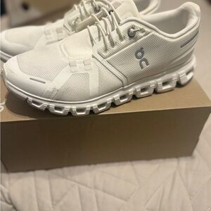 On Running Cloud White Athletic Shoes